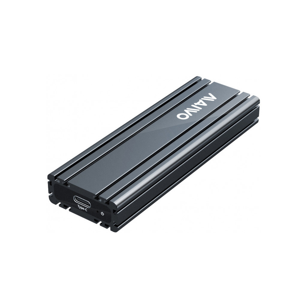 Кишеня зовнішня Maiwo M.2 SSD NVMe (PCIe) — USB 3.1 Type-C (K1686P space grey) - зображення 1
