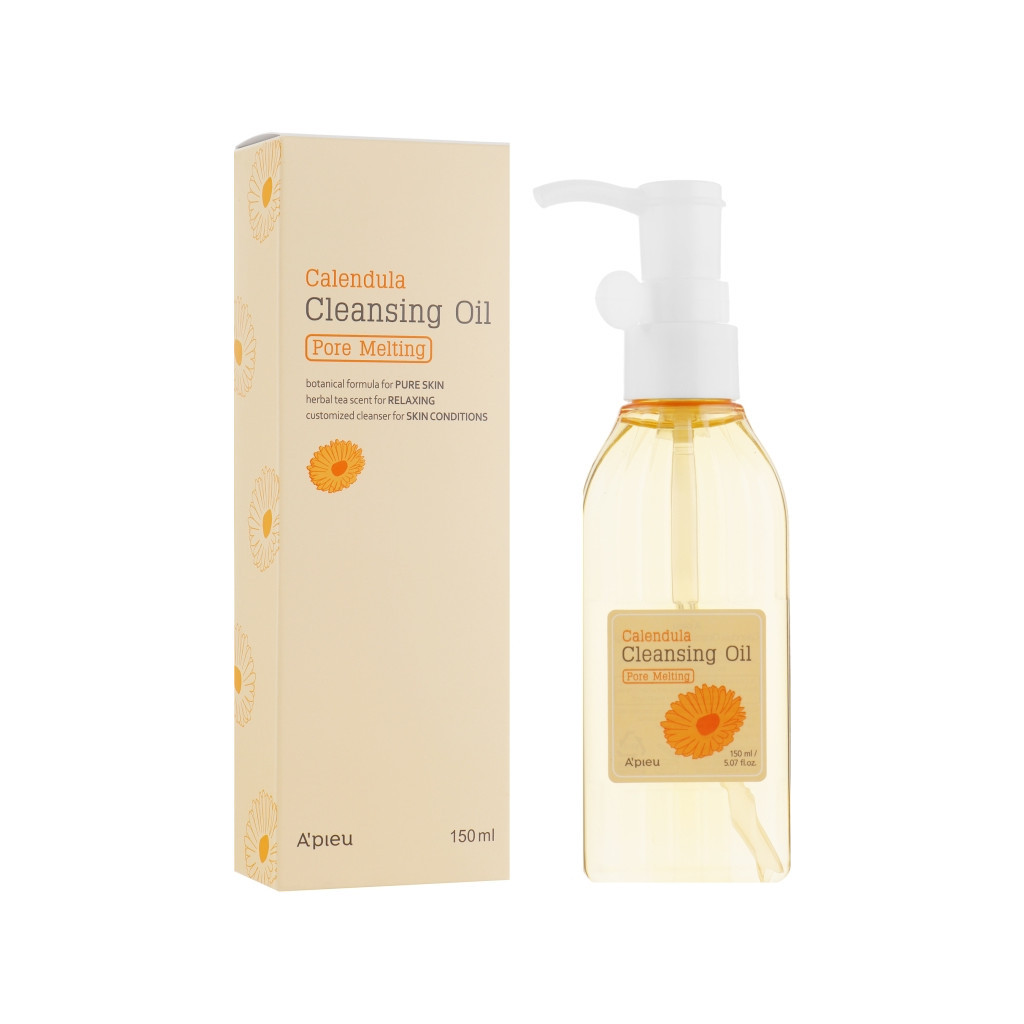 Олія для обличчя A'pieu Calendula Cleansing Oil 150 мл (8806185722094) - изображение 1