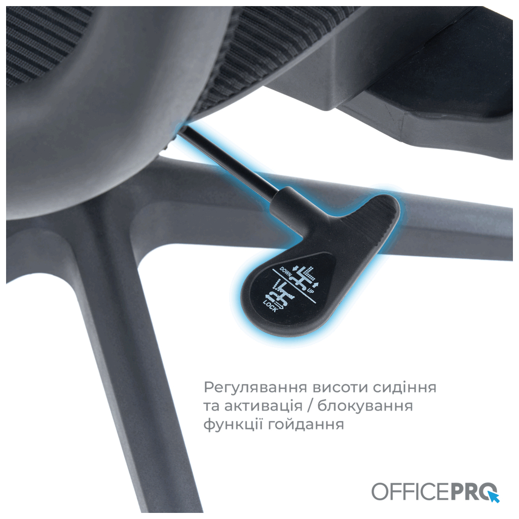 Офісне крісло OfficePro Wave OC670-B-B-B (OC670-B-B-B) - зображення 6