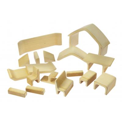 Конструктор Nic дерев'яний Все в будинку натуральний (NIC523264) - зображення 3