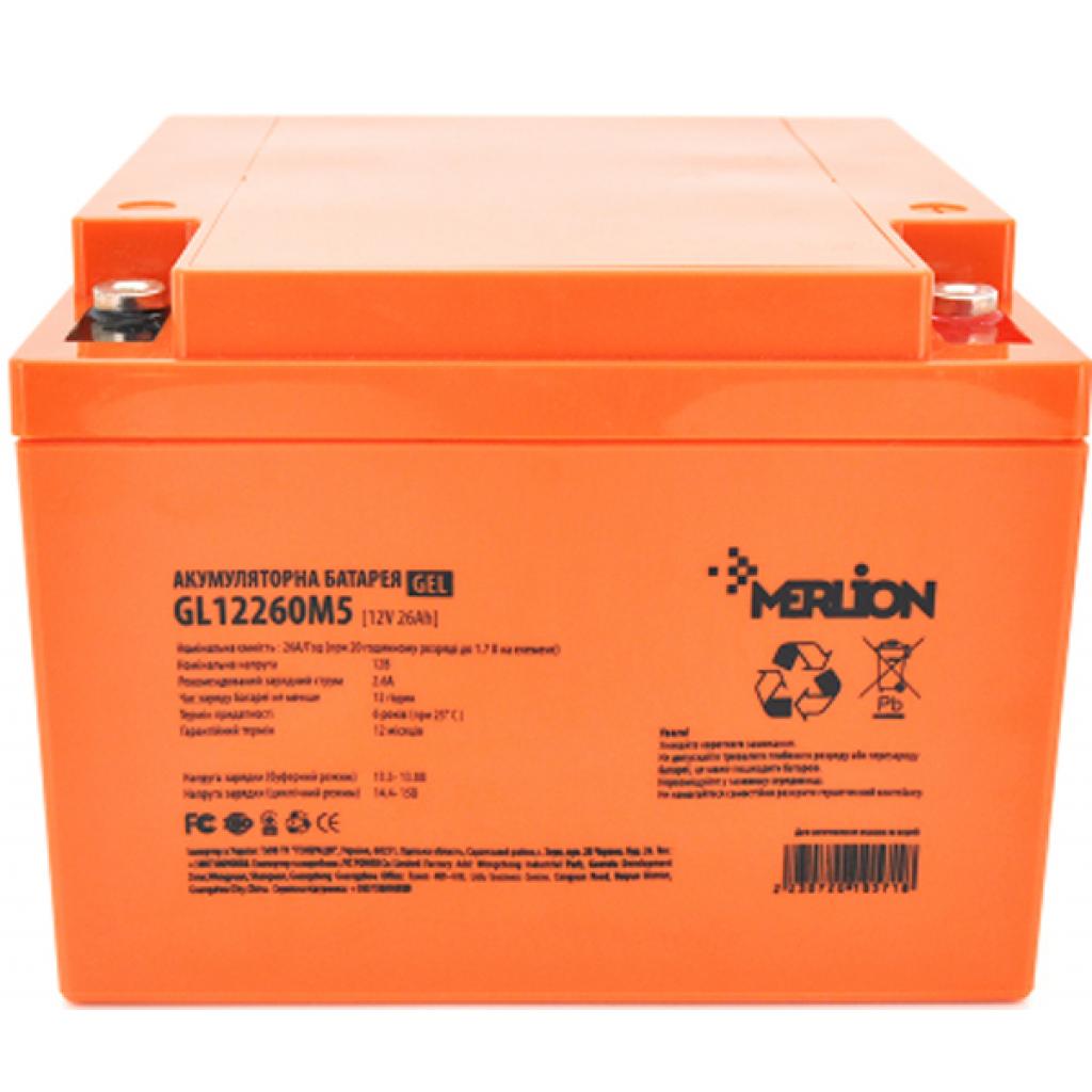 Батарея до ДБЖ Merlion 12V - 26 Ah (GL12260M6) - зображення 1