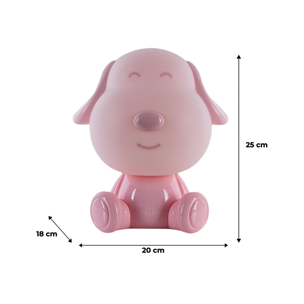 Нічник Kite Світильник LED з акумулятором Doggy, рожевий (K24-491-3-2) - зображення 6