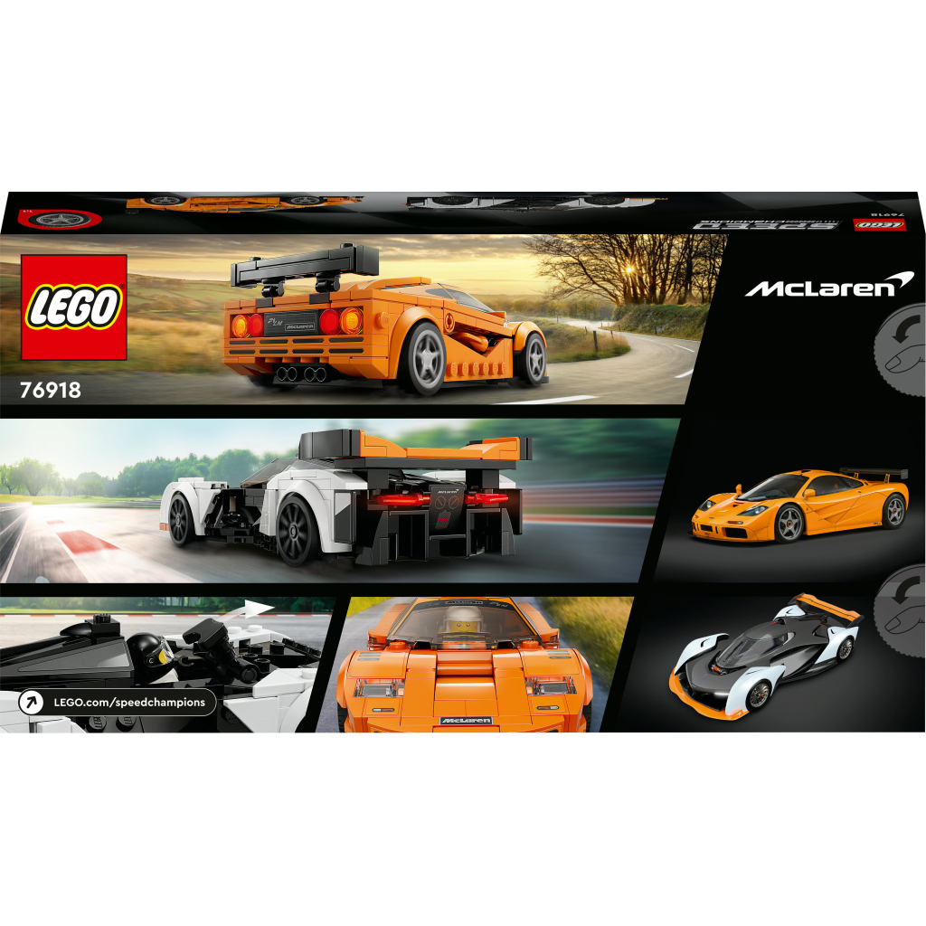 Конструктор LEGO Speed Champions McLaren Solus GT і McLaren F1 LM 581 деталь (76918) - зображення 10