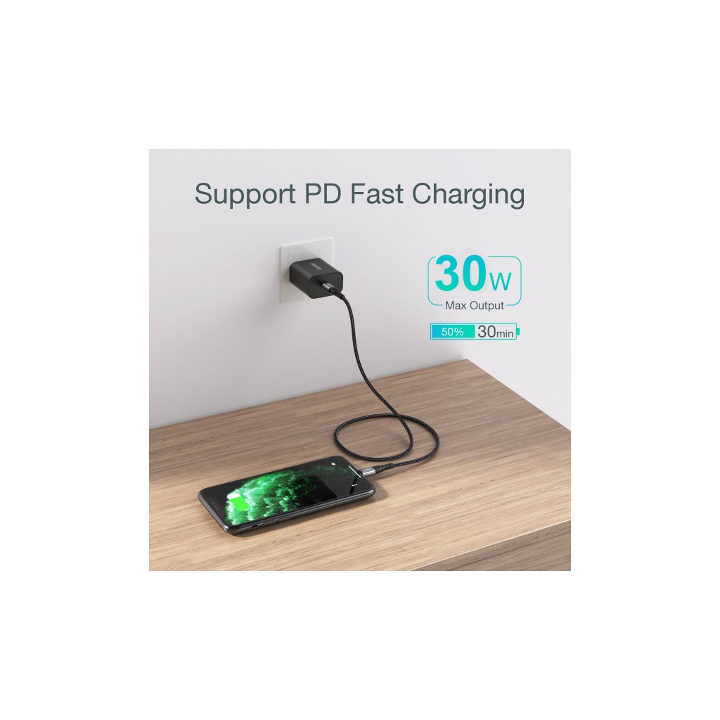 Дата кабель USB-C to Lightning 1.2m MFI Choetech (IP0039-BK) - зображення 7