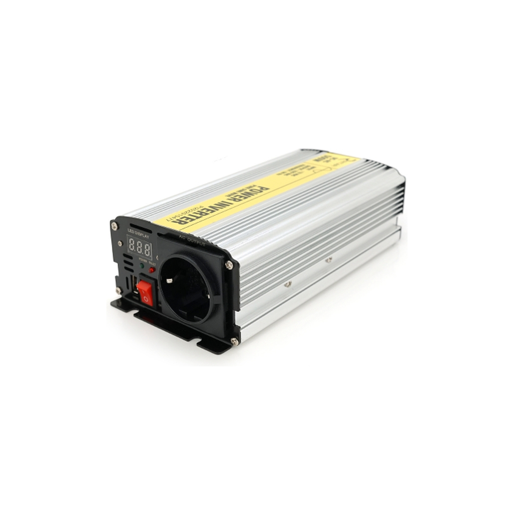 Автомобільний інвертор Ritar 12V/220V 500W чиста синусоїда, 1xShuko, 1xUSB (RSC-500) - зображення 1