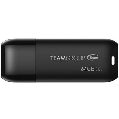 USB флеш накопичувач Team 64GB C173 Pearl Black USB 2.0 (TC17364GB01) - зображення 1