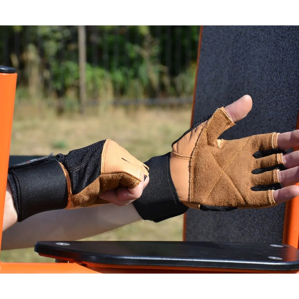 Рукавички для фітнесу MadMax MFG-269 Professional Brown XL (MFG-269-Brown_XL) - зображення 7