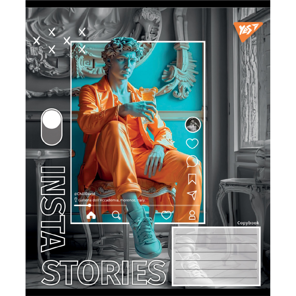 Зошит Yes Insta Storys А5 60 аркушів клітинка (767946) - зображення 3