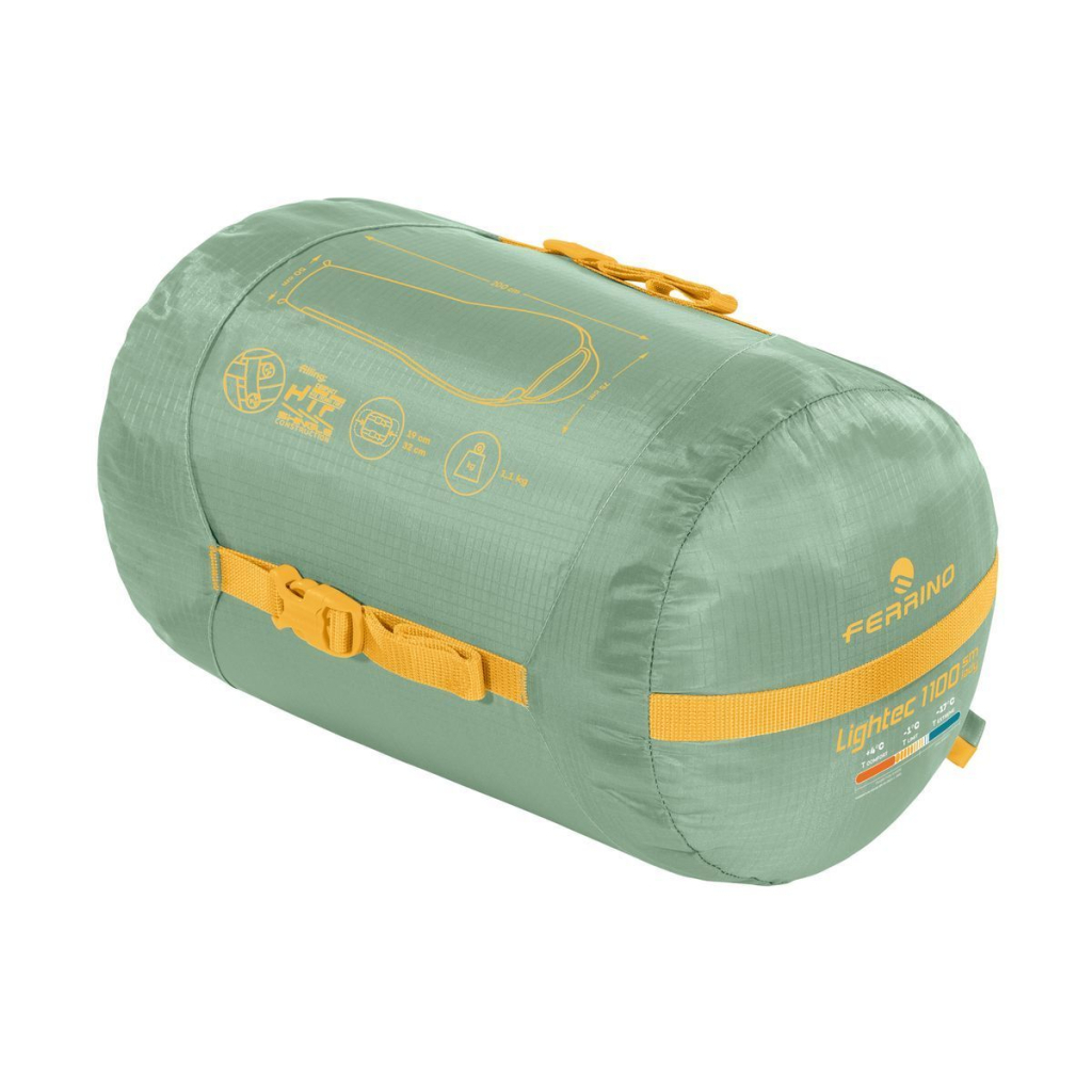 Спальний мішок Ferrino Lightec SM 1100 Lady -3°C Green (86649QVV) (931768) - зображення 2