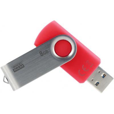 USB флеш накопичувач Goodram 8GB UTS3 Twister Red USB 3.0 (UTS3-0080R0R11) - зображення 2