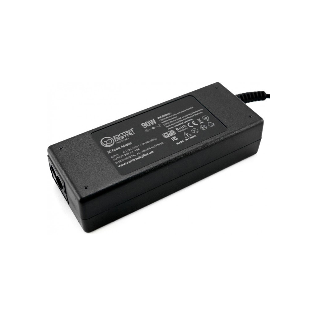 Блок живлення до ноутбуку Extradigital Lenovo 20V, 4.5A, 90W (5.5x2.5) (PSL3868) - зображення 4