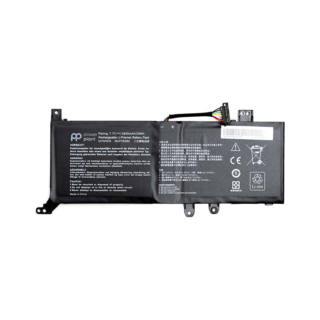 Акумулятор до ноутбука PowerPlant ASUS VivoBook 14 X412FJ (C21N1818) 7.6V 4212mAh (NB431540) - зображення 1