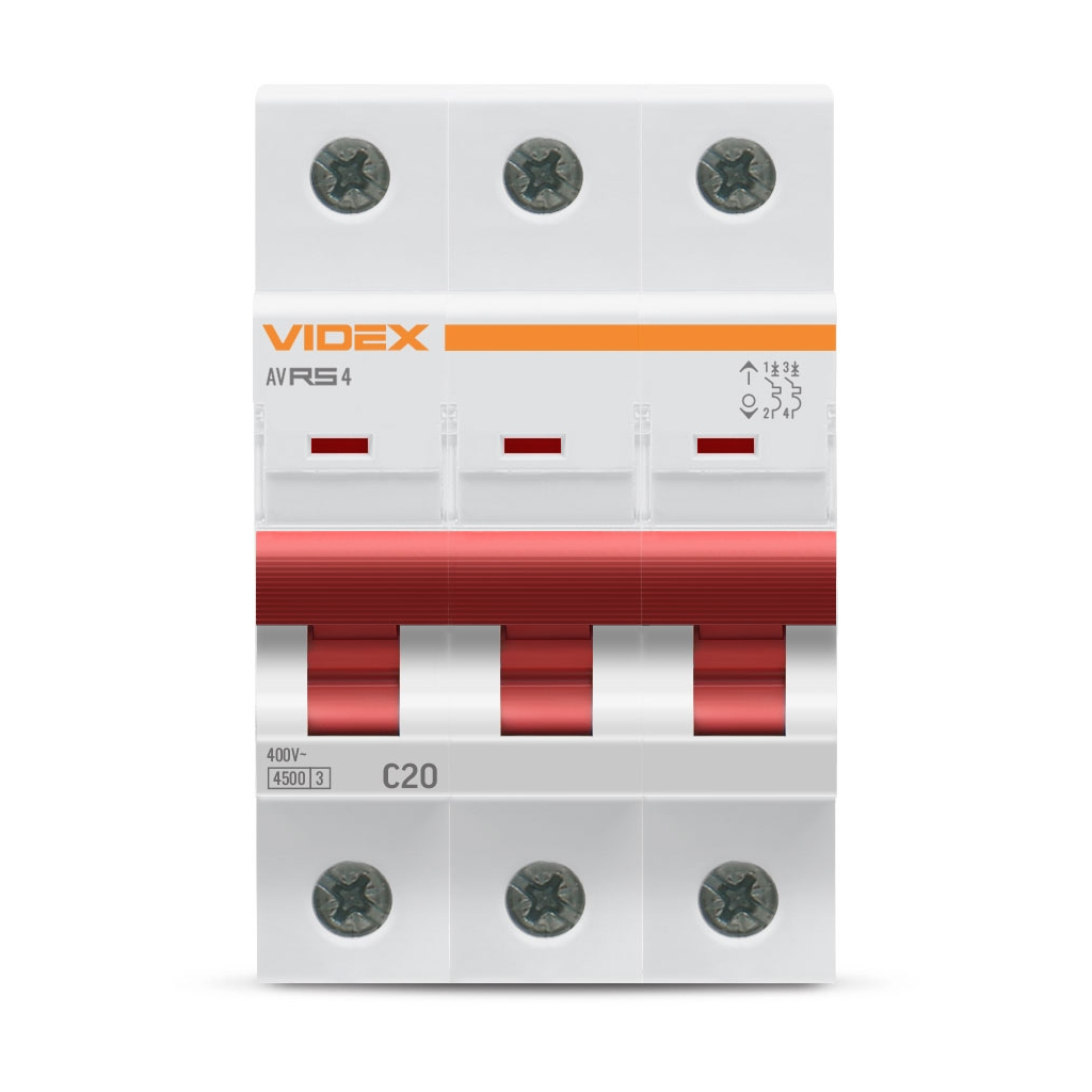 Автоматичний вимикач Videx RS6 RESIST 1п 16А 6кА С (VF-RS6-AV1C16) - изображение 2