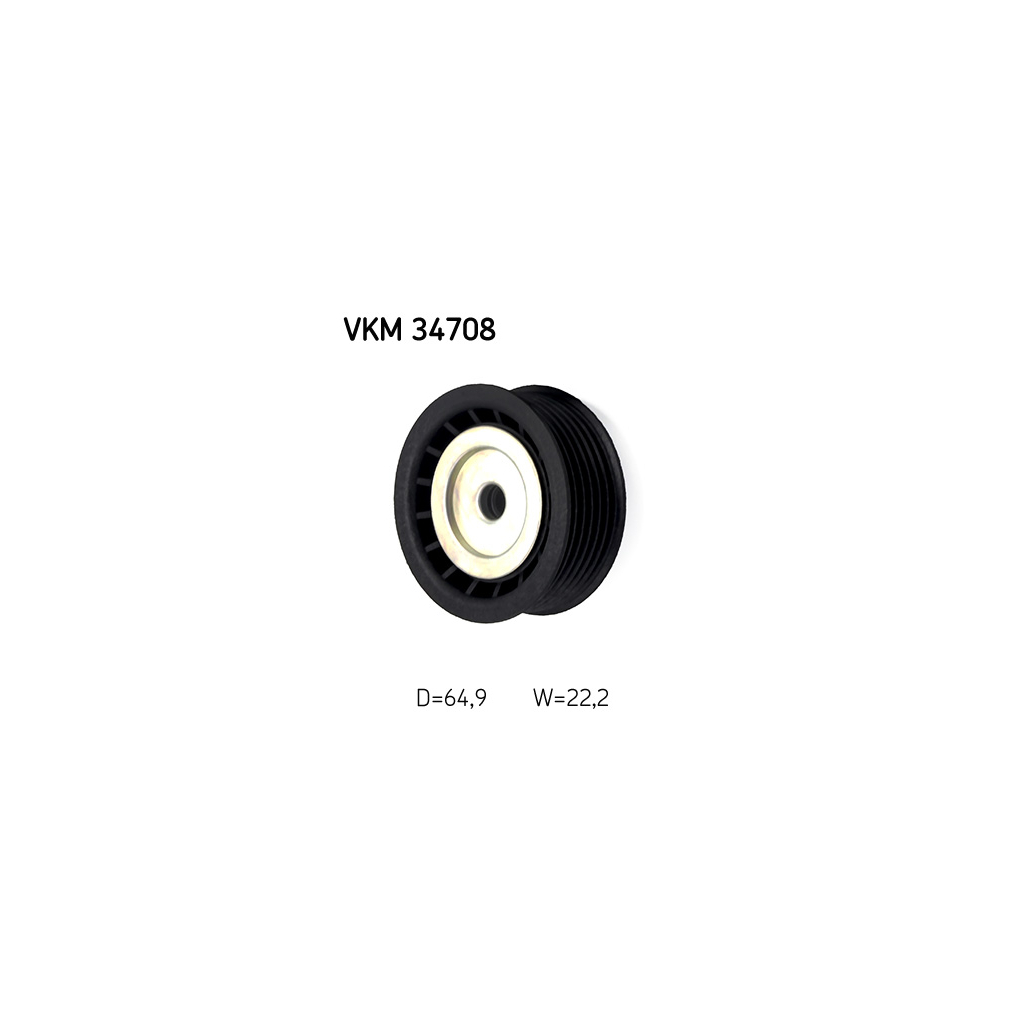 Ролик натягувача ременя SKF VKM 34708 - зображення 2