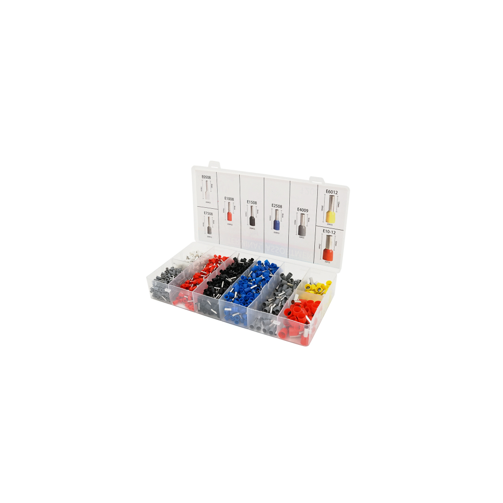 Затиск для клем Voltronic HCS8 6-4A, red + набір кабельних наконечників (HCS8 6-4A+VE1200) - зображення 1