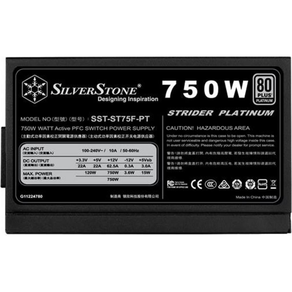 Блок живлення Silver Stone 750W STRIDER (SST-ST75F-PT) - зображення 7