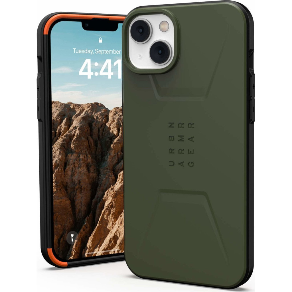 Чохол до мобільного телефона UAG Apple iPhone 14 Plus Civilian Magsafe, Olive (114037117272) - изображение 11