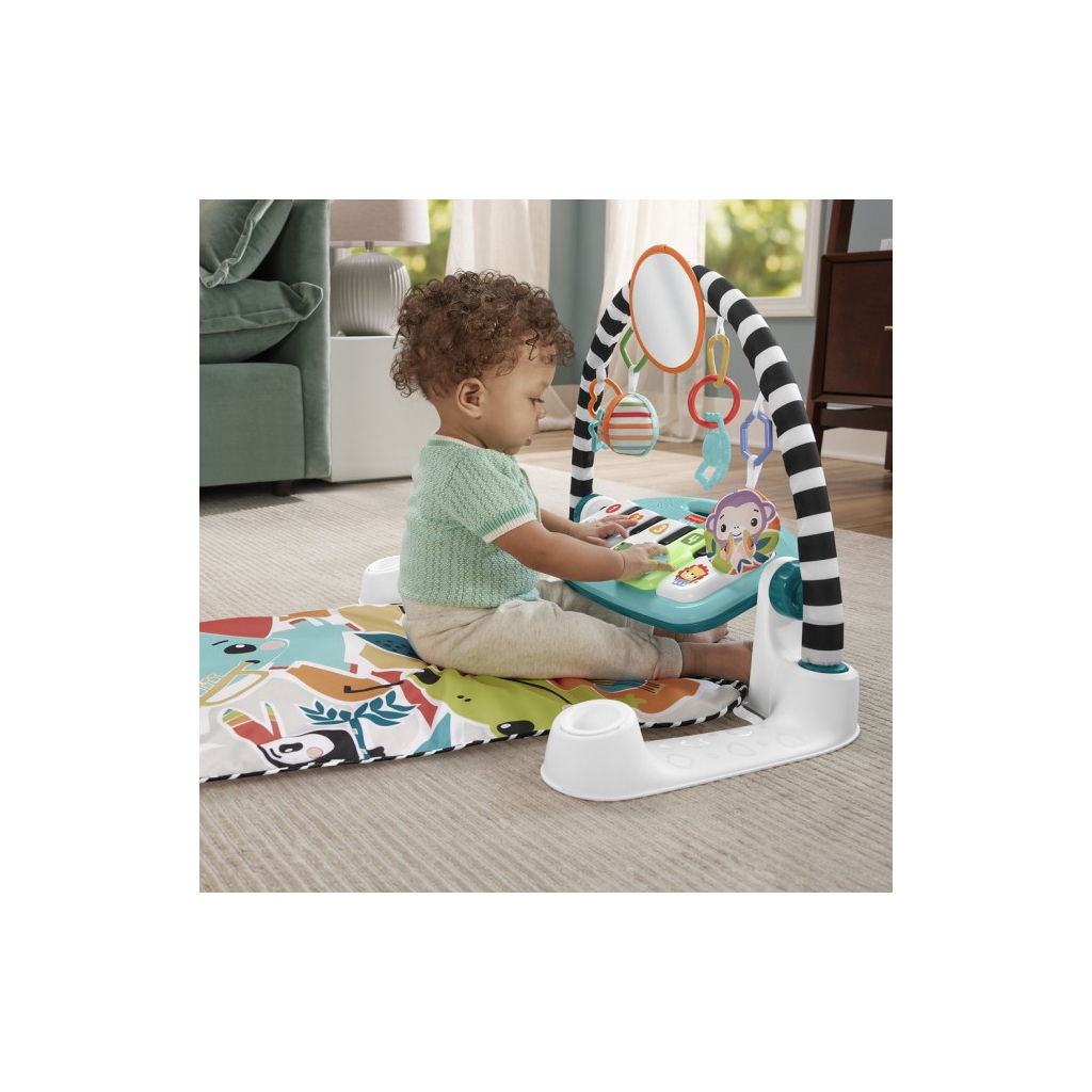 Дитячий килимок Fisher-Price ігровий центр блакитний Натискай та грай з технологією Smart Stages (англ.) (HWY58) - зображення 8