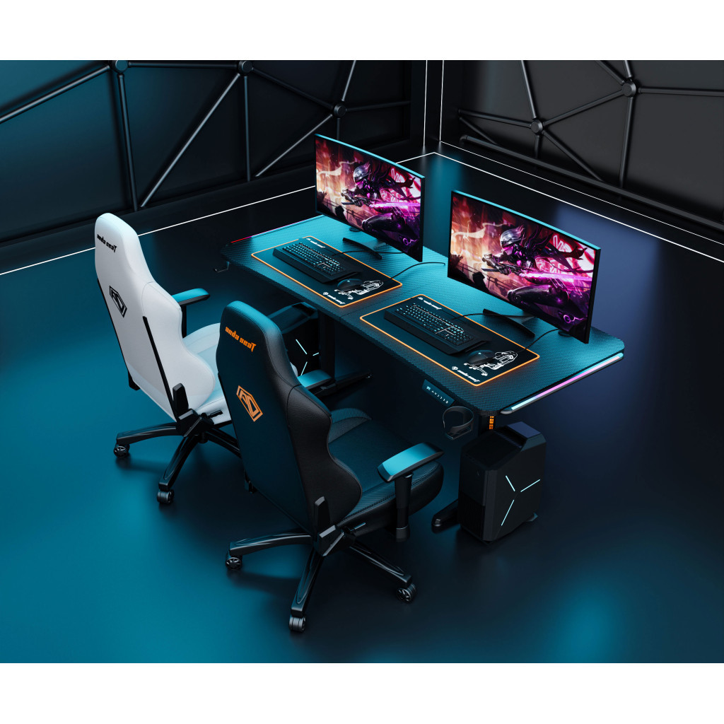 Комп'ютерний стіл Anda Seat Terminator RGB Black (AD-D-DD1-1600L-01-B) - зображення 10