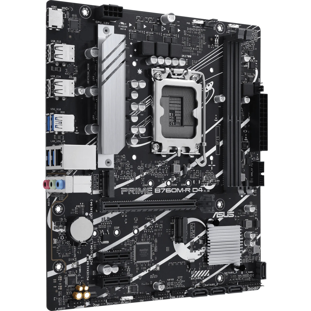 Материнська плата ASUS PRIME B760M-R D4 - зображення 2