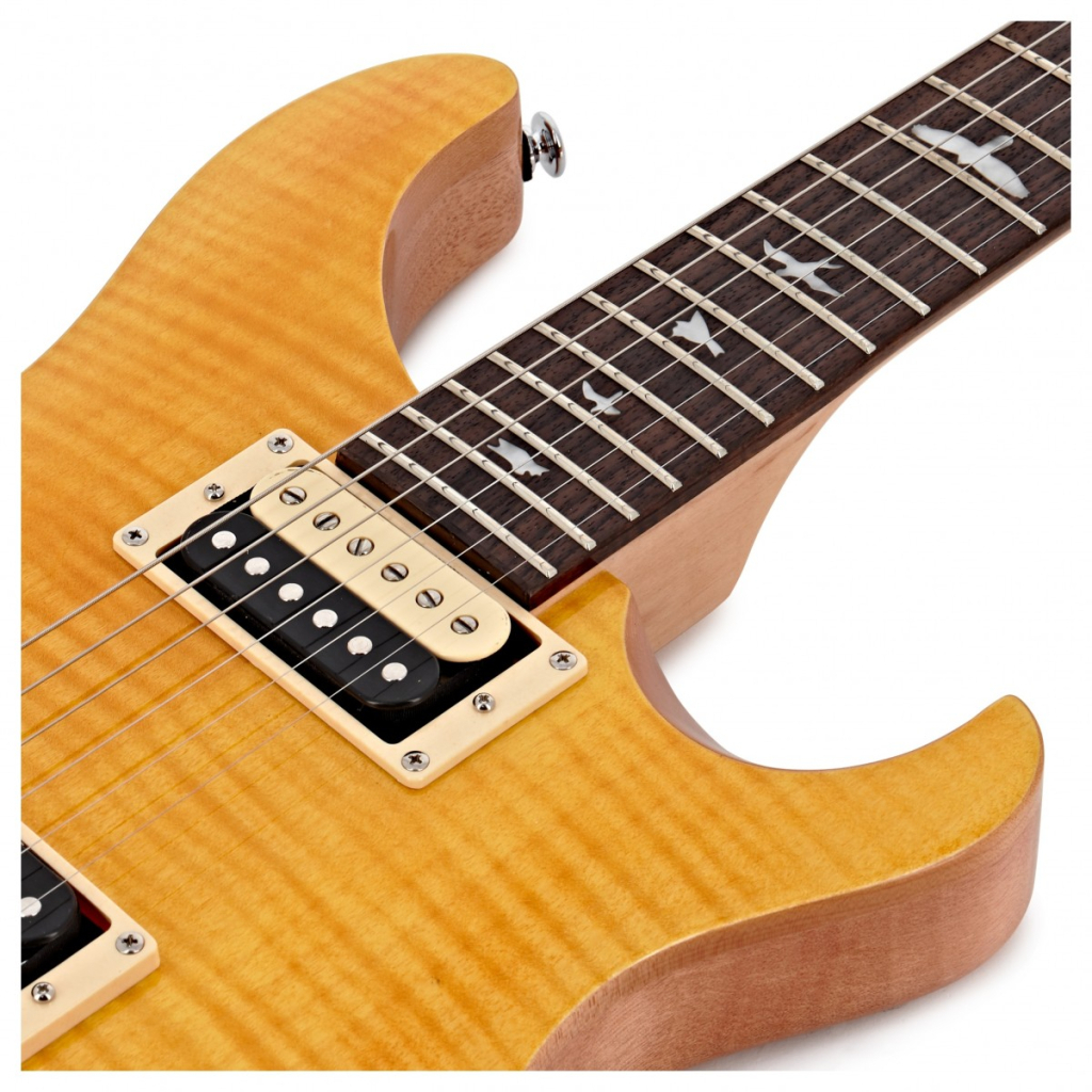 Гітара напівакустична PRS SE Custom 22 Semi-Hollow Santana Yellow - зображення 3