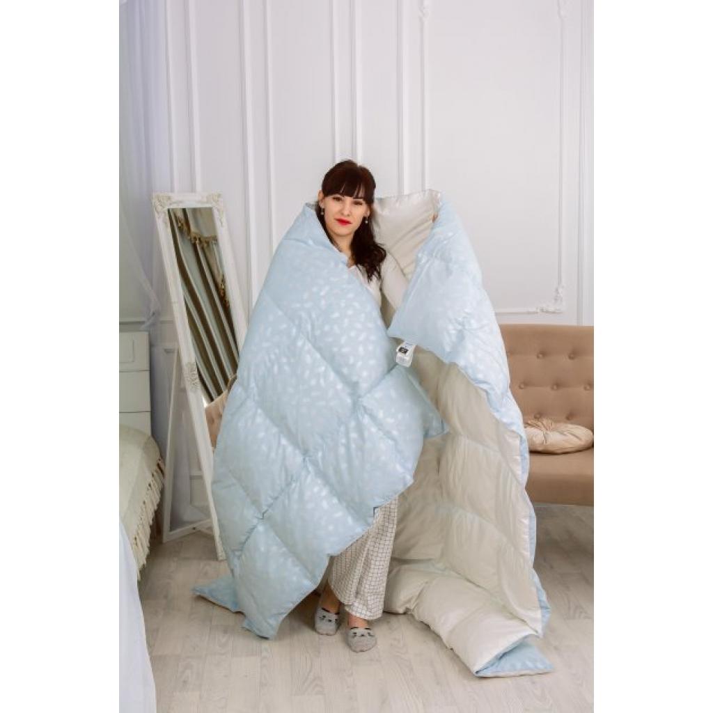 Ковдра MirSon пухова №1828 Bio-Blue 90% пух літо 200x220 см (2200003012910) - зображення 9