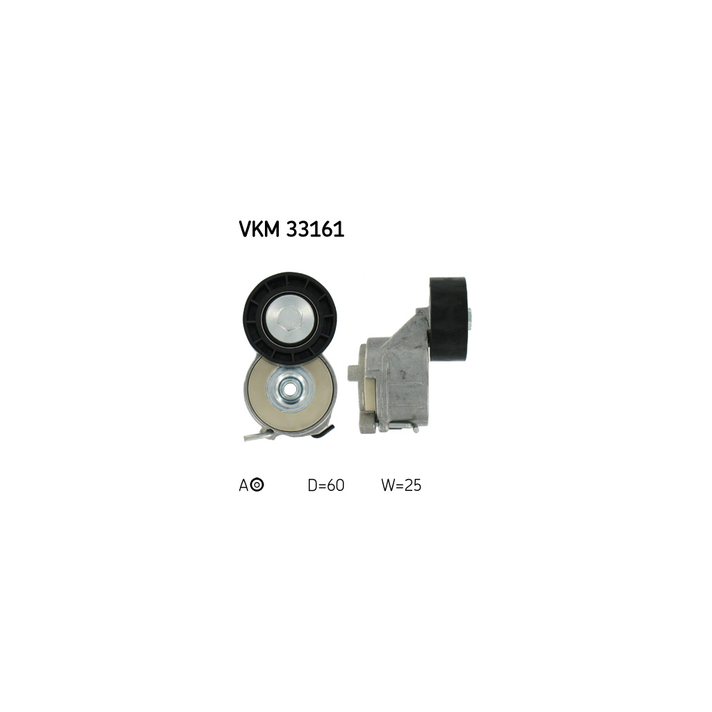 Натягувач ременя з роликом SKF VKM 33161 - зображення 1
