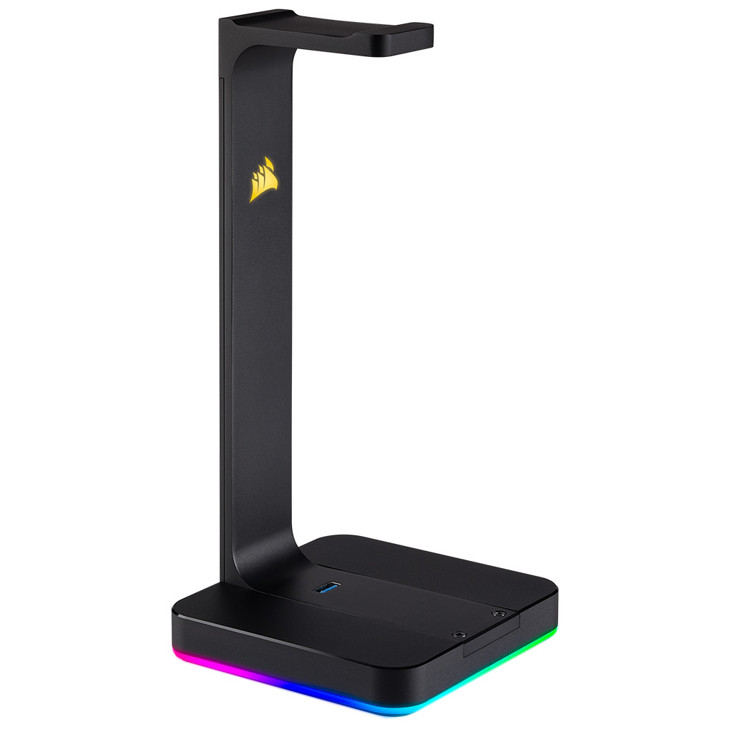 Підставка для гарнітури Corsair Gaming ST100 RGB Premium Headset Stand with 7.1 Surround Sound (CA-9011167-EU) - изображение 1