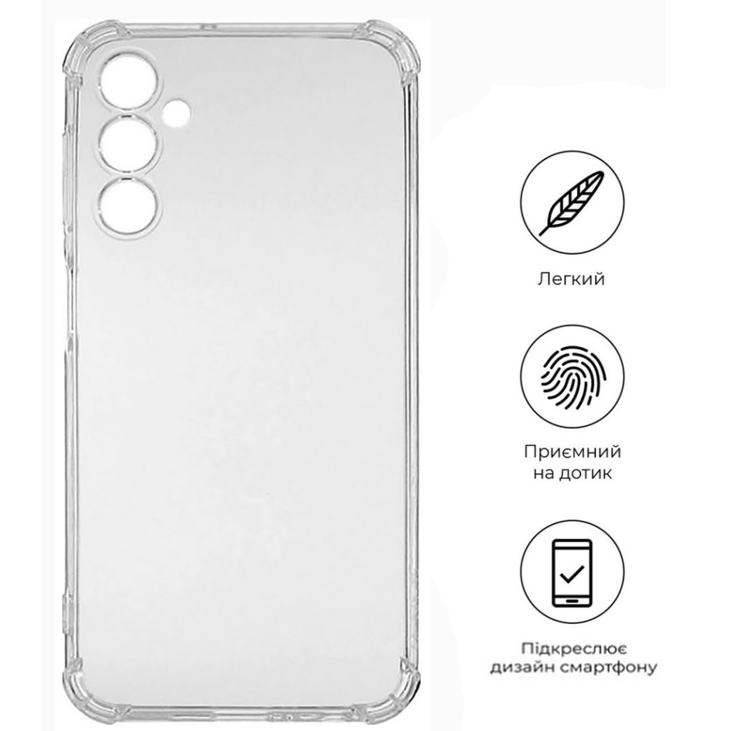 Чохол до мобільного телефона BeCover Anti-Shock Samsung Galaxy A24 4G SM-A245 Clear (709328) - зображення 4