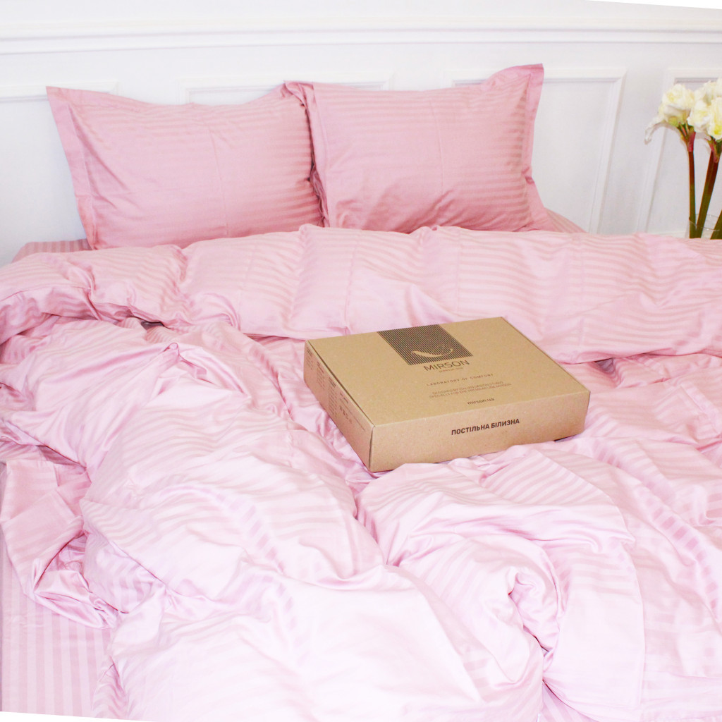 Постільна білизна MirSon Satin 30-0007Pink 160х220 Сімейний (2200005249918) - зображення 3