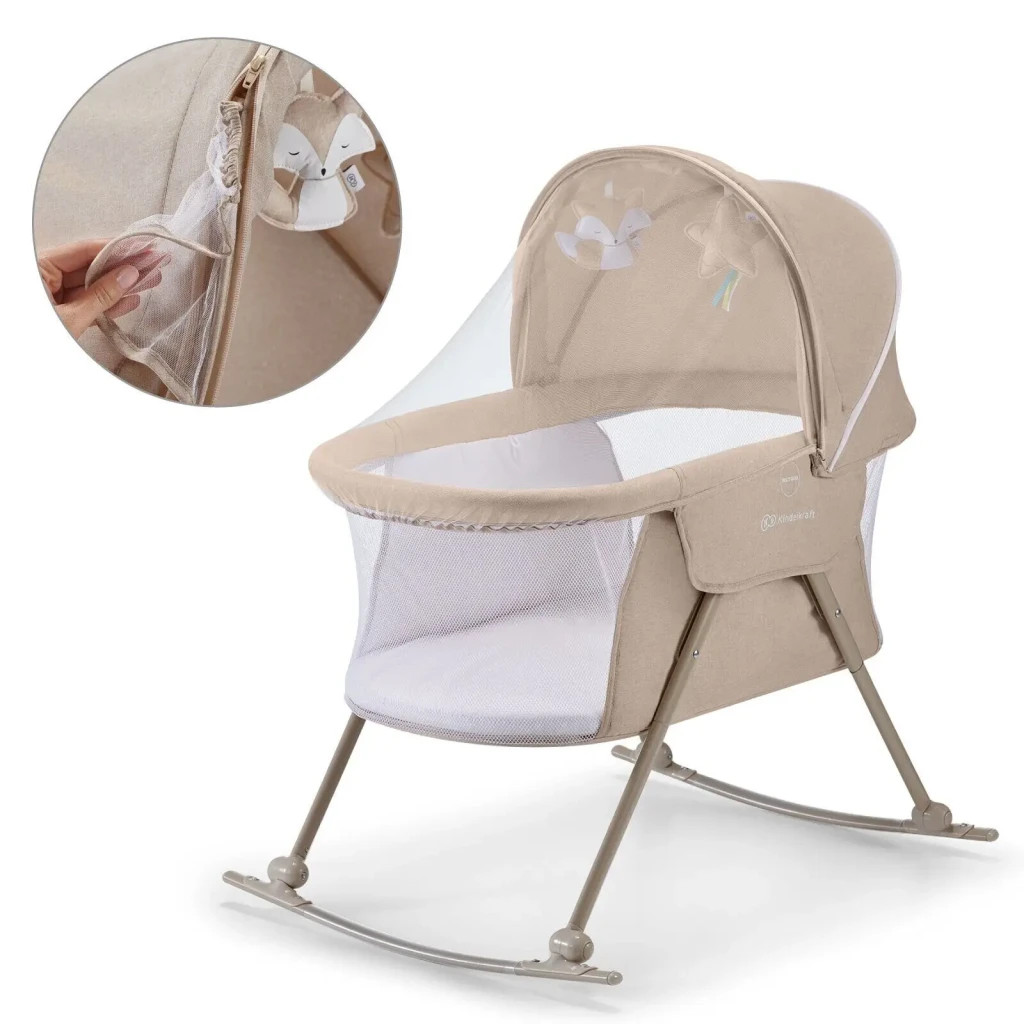 Ліжечко Kinderkraft гойдалка Lovi Beige 3 в 1 (5902533913527) - зображення 9
