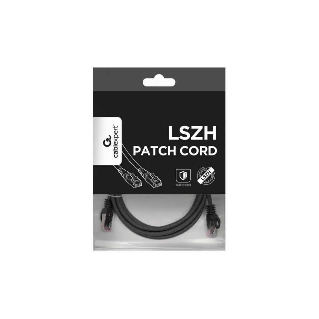 Патч-корд 1м S/FTP Cat 6A CU LSZH black Cablexpert (PP6A-LSZHCU-BK-1M) - изображение 4