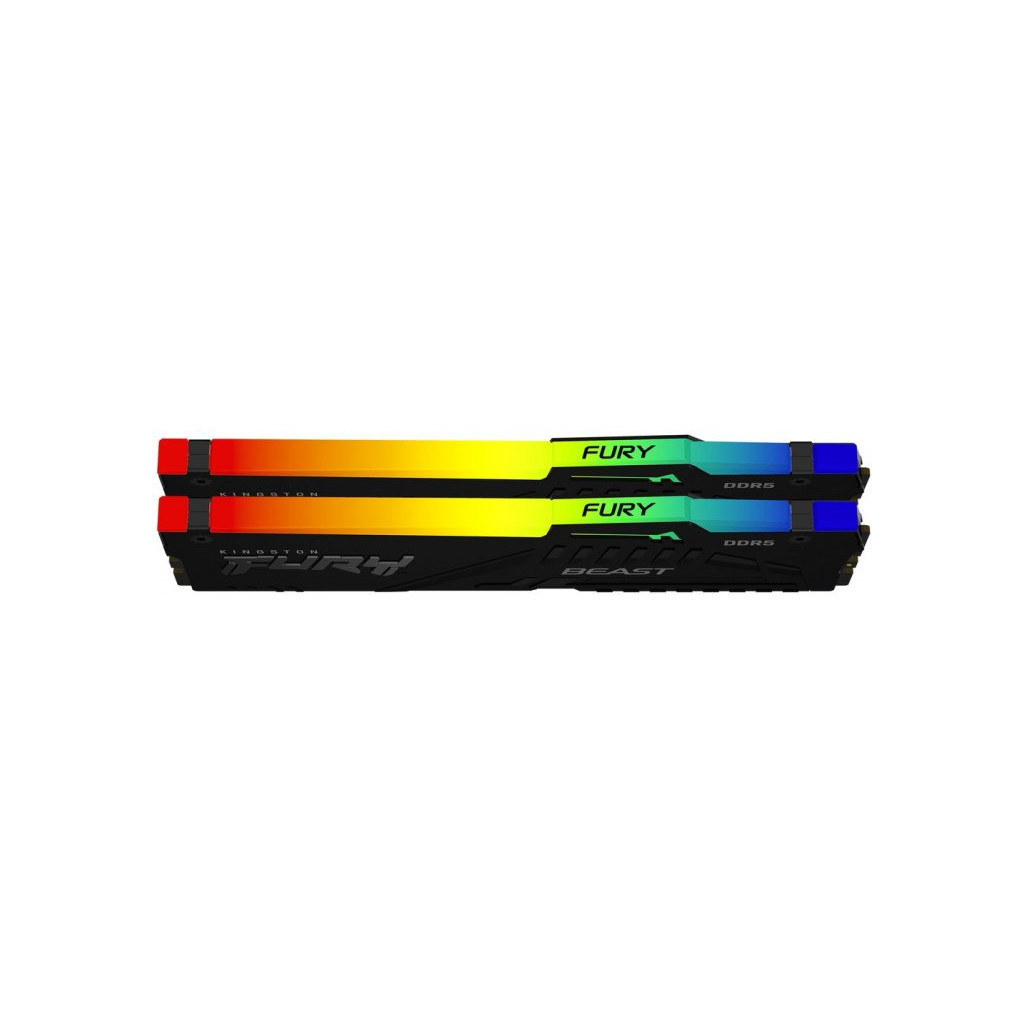 Модуль пам'яті для комп'ютера DDR5 32GB (2x16GB) 5200 MHz Beast RGB XMP Kingston Fury (ex.HyperX) (KF552C40BBAK2-32) - зображення 3