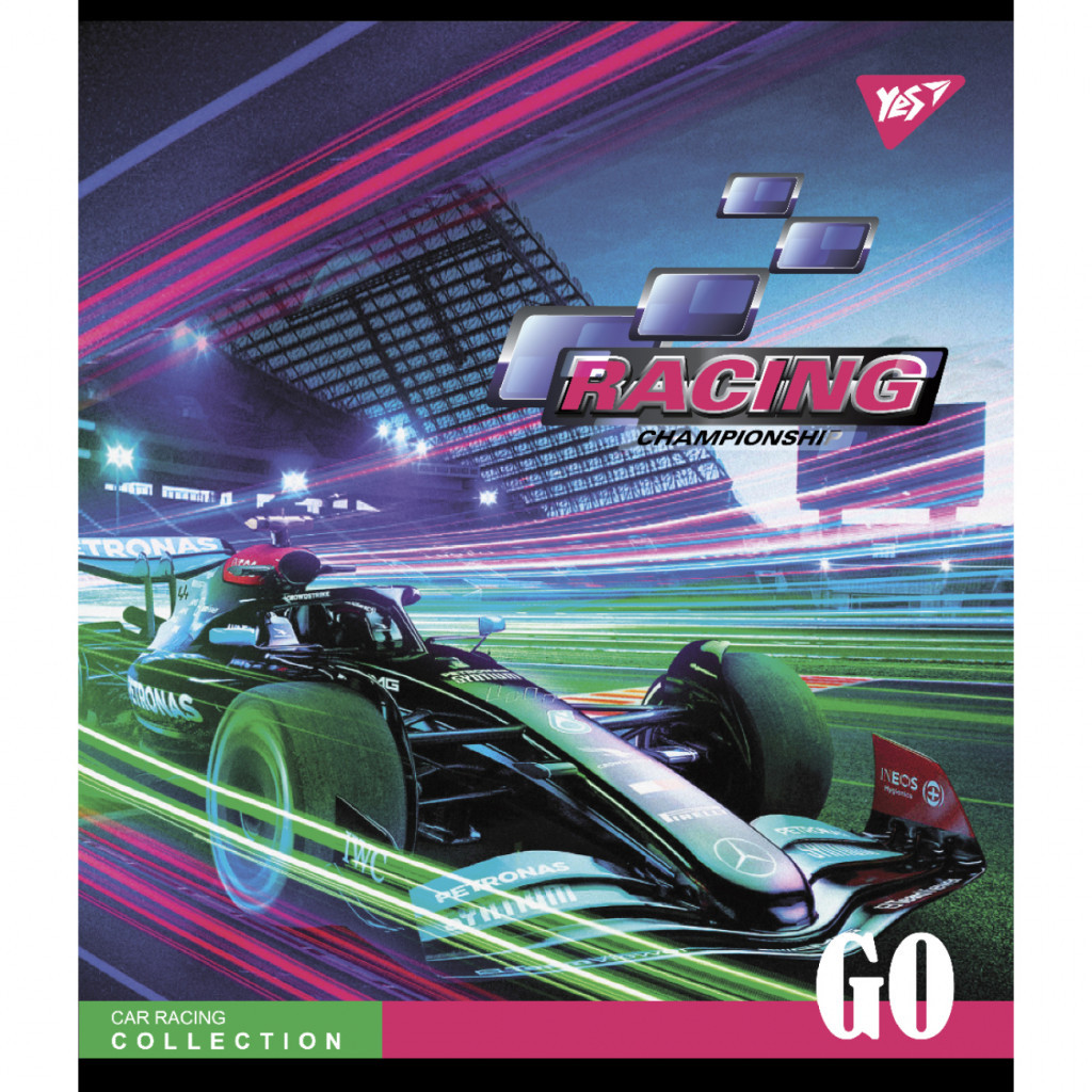 Зошит Yes А5 Racing championship 96 аркушів клітинка (766897) - зображення 4
