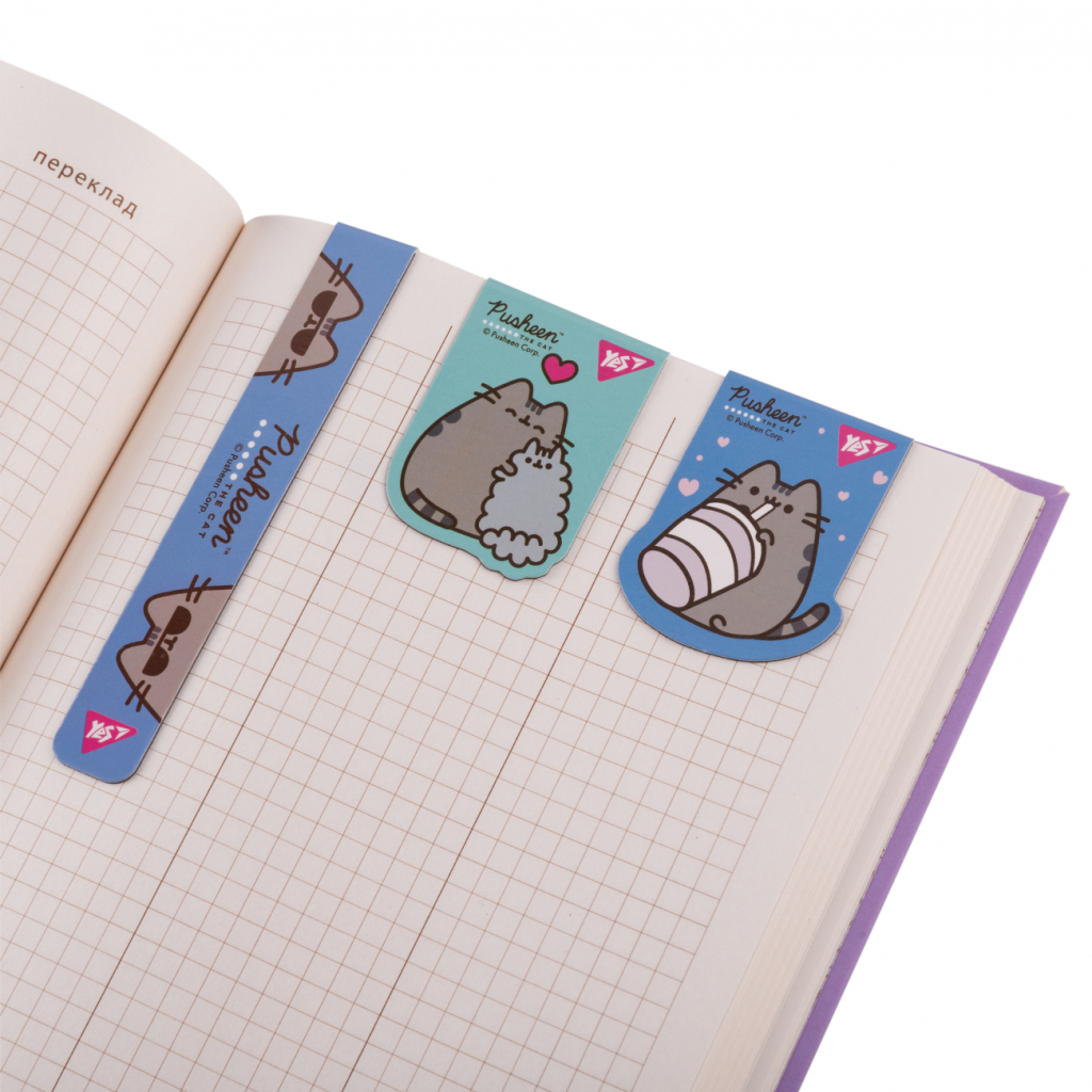 Закладки для книг Yes магнітні Pusheen 3 шт (708348) - зображення 3
