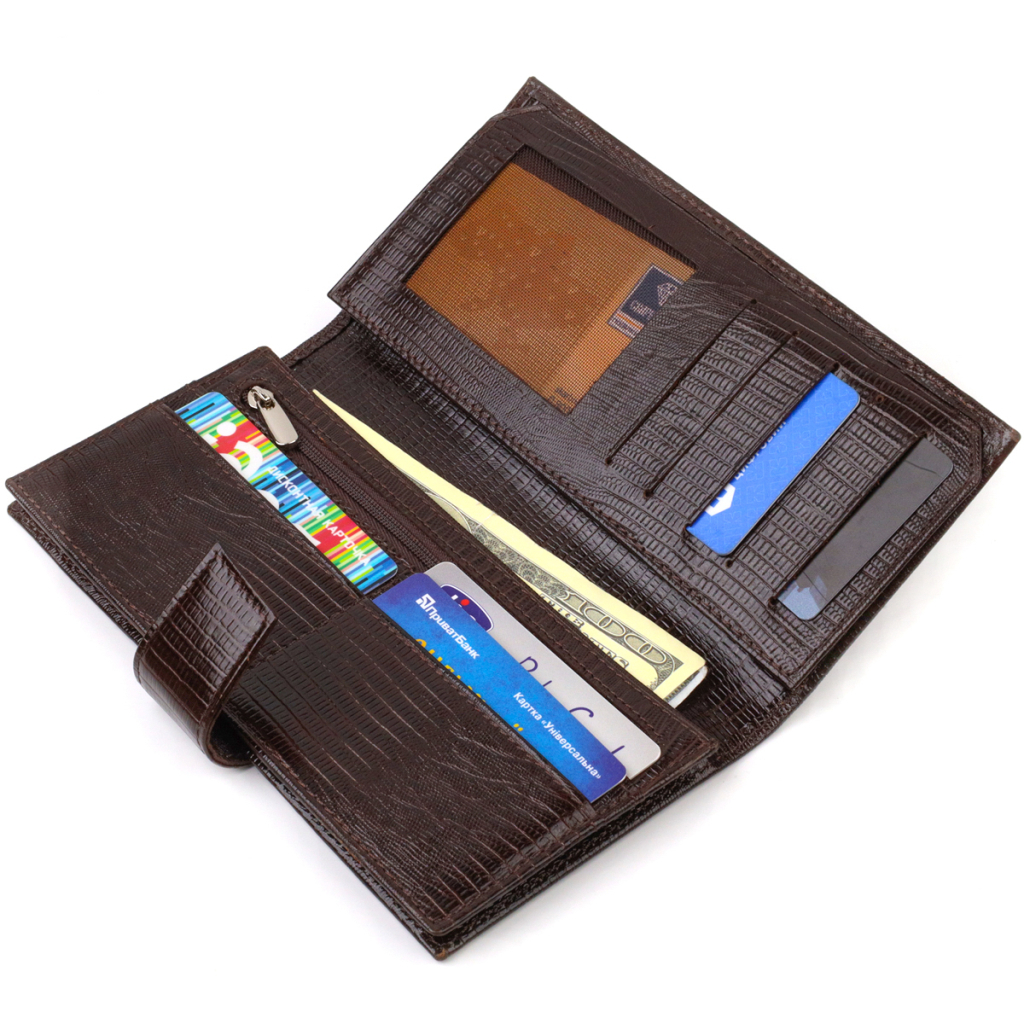 Портмоне Canpellini З натуральної шкіри Коричневе (21718) - зображення 6