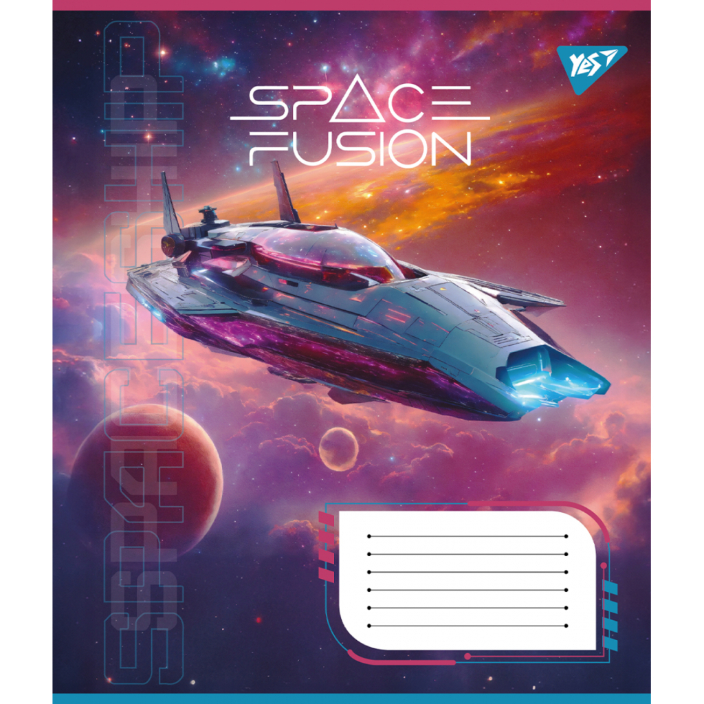 Зошит Yes Space fusion А5 36 аркушів клітинка (767070) - зображення 4