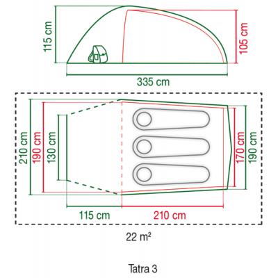 Намет Coleman Tatra 3 (2000014601) - зображення 3