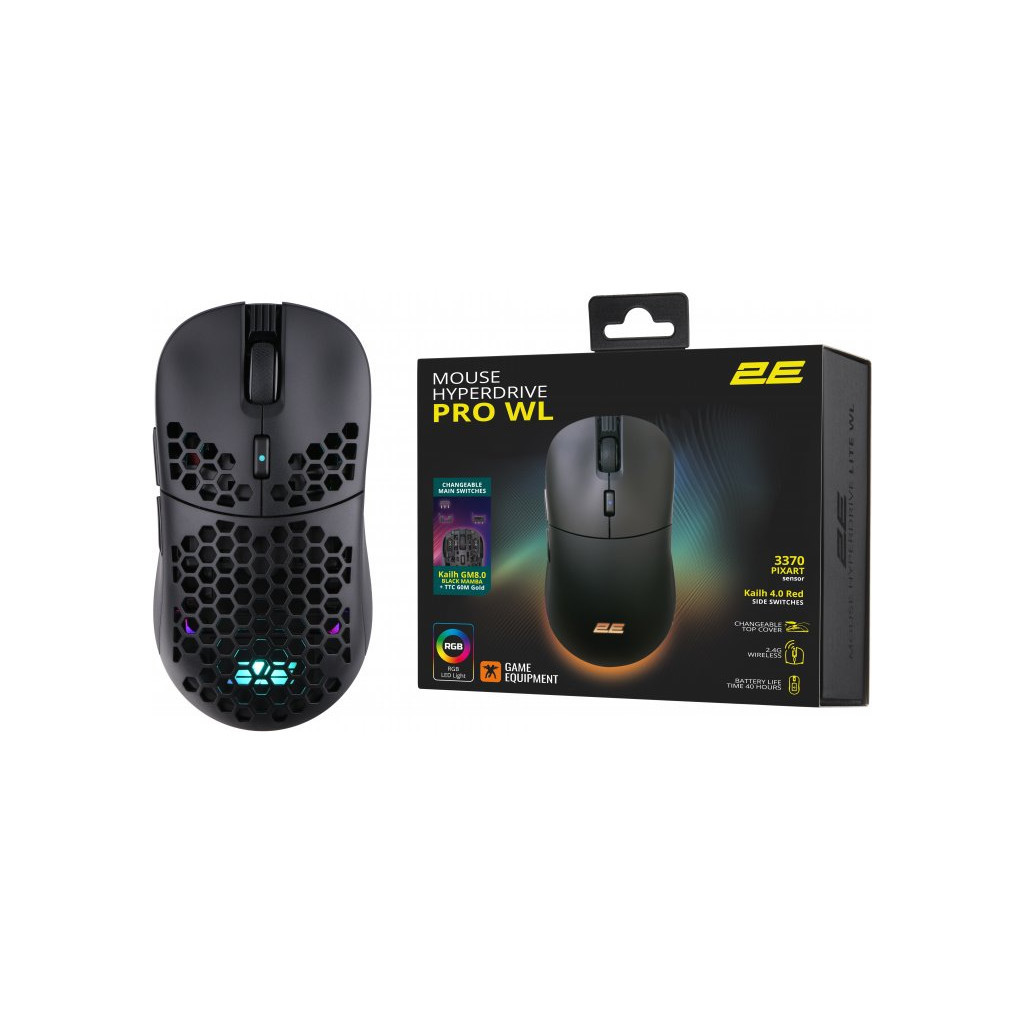 Мишка 2E Gaming HyperDrive PRO RGB Wireless/USB Black (2E-MGHDPR-WL-BK) - зображення 11