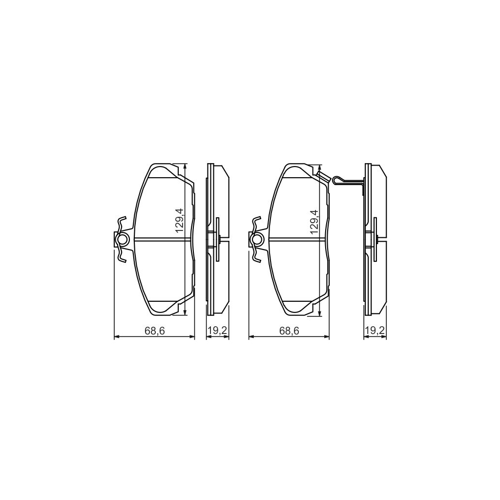 Гальмівні колодки Bosch 0 986 424 214 - зображення 4