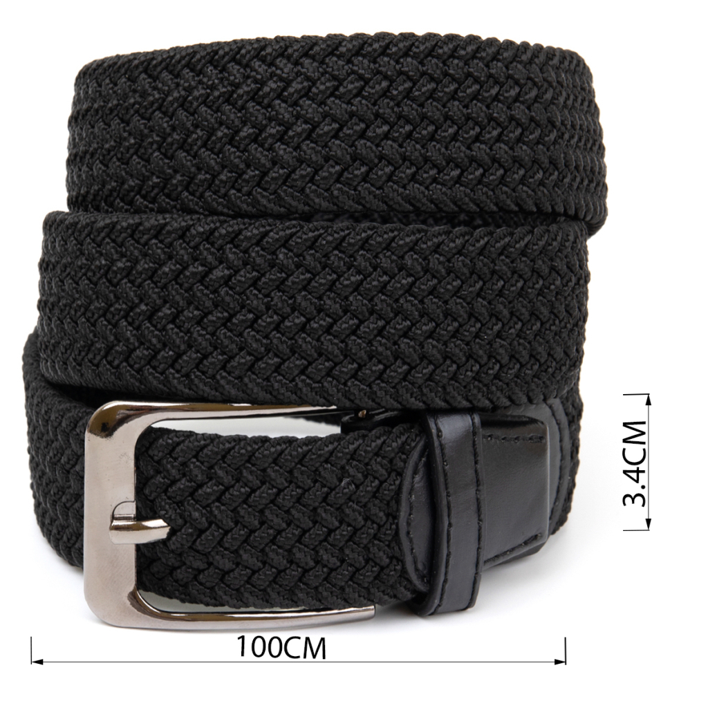 Ремінь Vintage Текстильний чоловічий Чорний (20525) - зображення 3