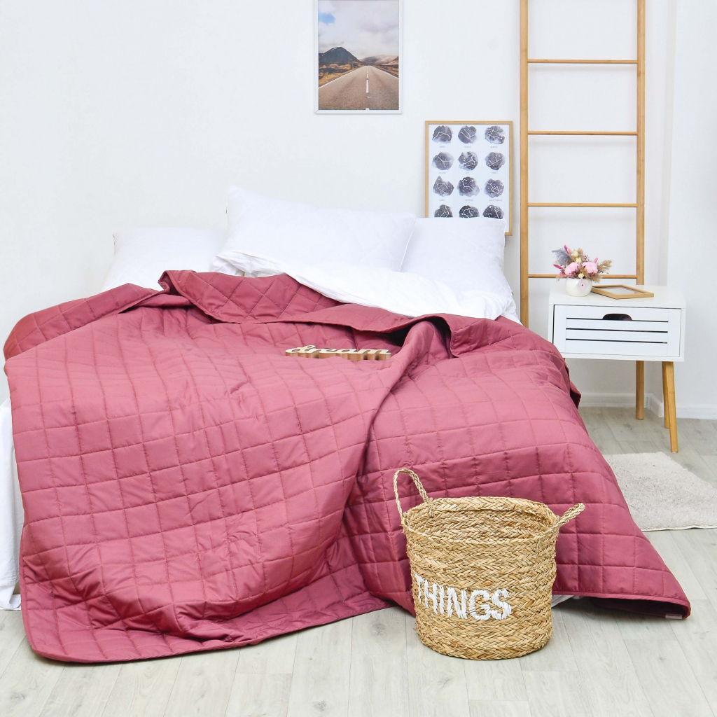 Покривало Viluta Дует Бардо євро 210х220 (дует_Бордо_210*220) - изображение 1