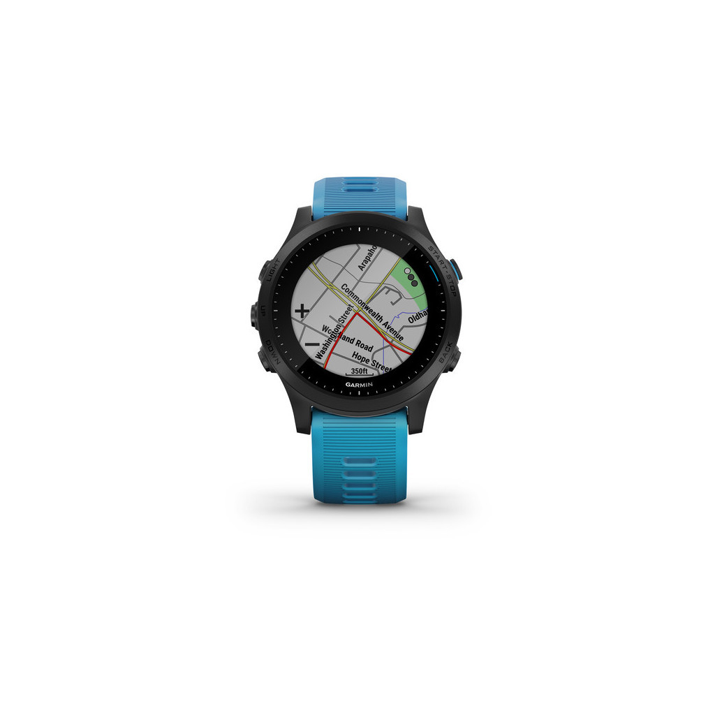 Смарт-годинник Garmin Forerunner 945 Tri-bundle HRM with Blue and Black Silicone B (010-02063-11/10) - зображення 6