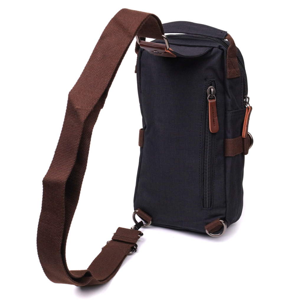 Сумка Vintage Для чоловіків з щільного текстилю Чорна (22187) - зображення 2