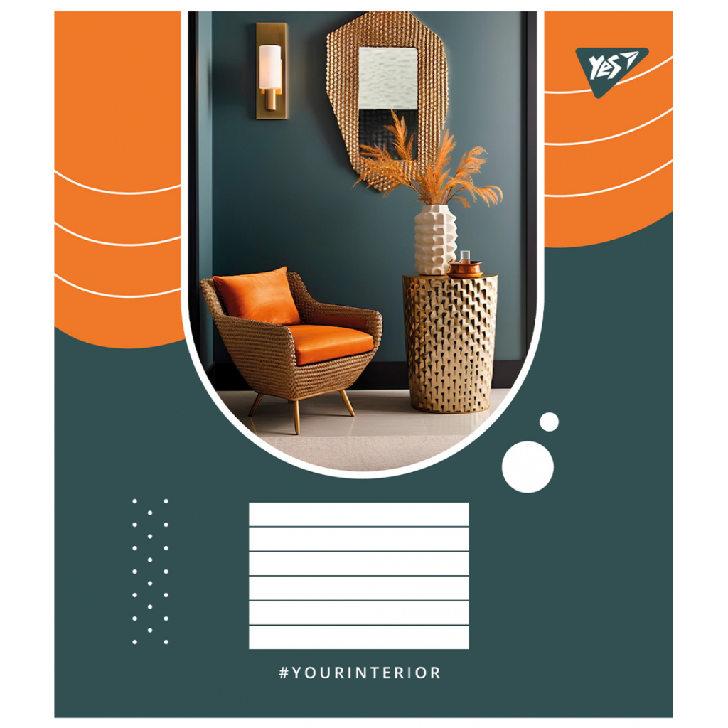 Зошит Yes Your interior А5 60 аркушів клітинка (767149) - зображення 5