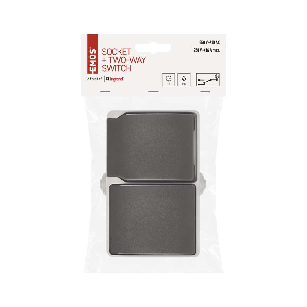 Розетка EMOS 16A 250V IP44 подвійна (A1396.2) - изображение 6