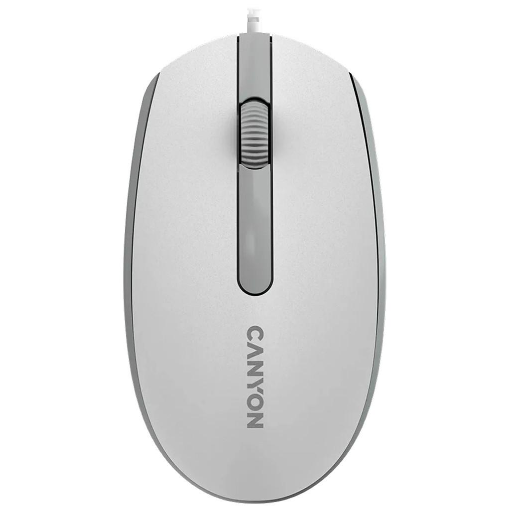 Мишка Canyon M-10 USB White Grey (CNE-CMS10WG) - зображення 1