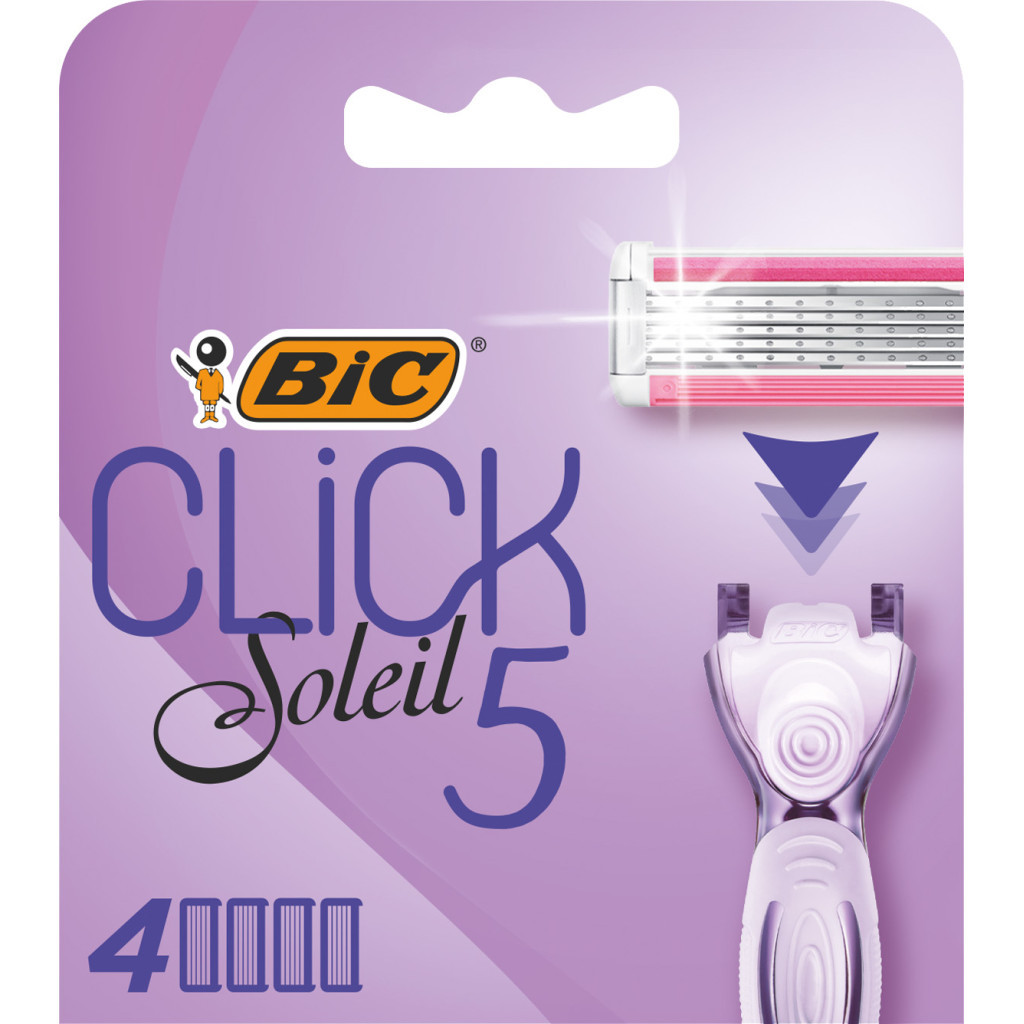 Змінні касети Bic Click Soleil 5 4 шт. (3086123680180) - зображення 1