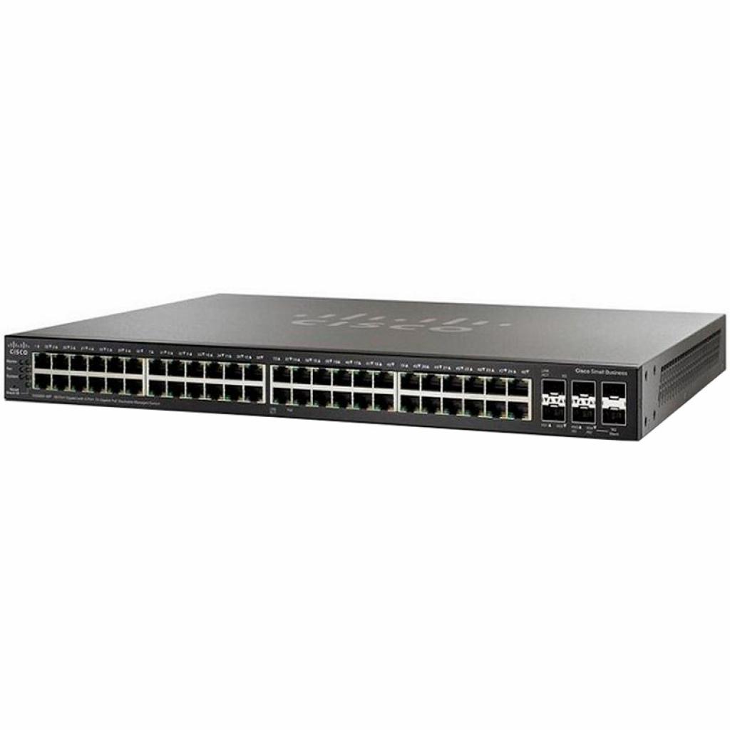 Комутатор мережевий Cisco SG350X-48MP-K9-EU - зображення 1