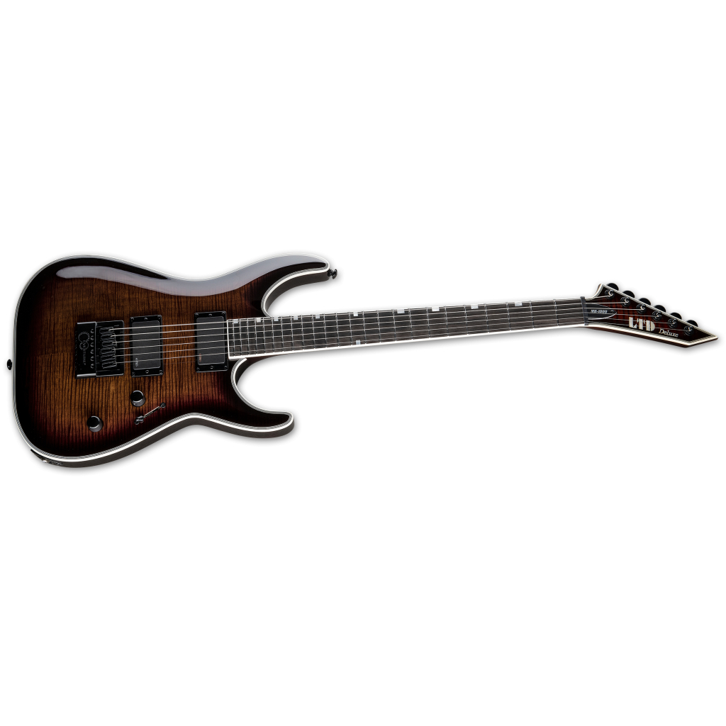 Електрогітара LTD MH-1000 EverTune Dark Brown Sunburst - зображення 3